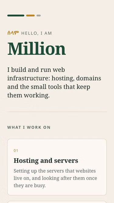 Screenshot of million.com.et