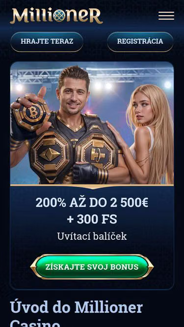 Screenshot of millioner.sk