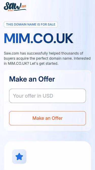 Screenshot of mim.co.uk