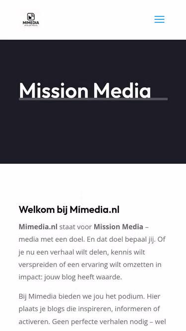 Screenshot of mimedia.nl