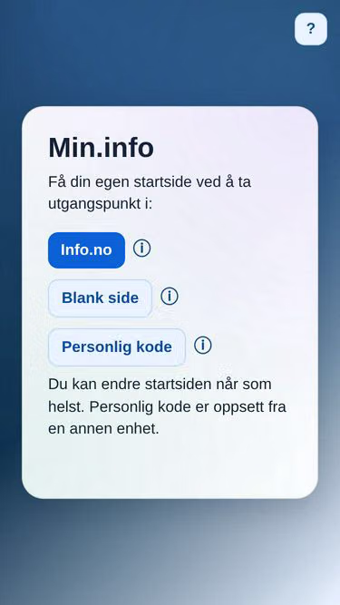 Screenshot of min.info