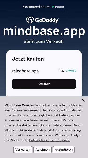 Screenshot of mindbase.app