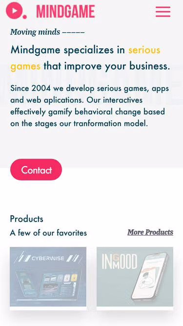 Screenshot of mindgame.be