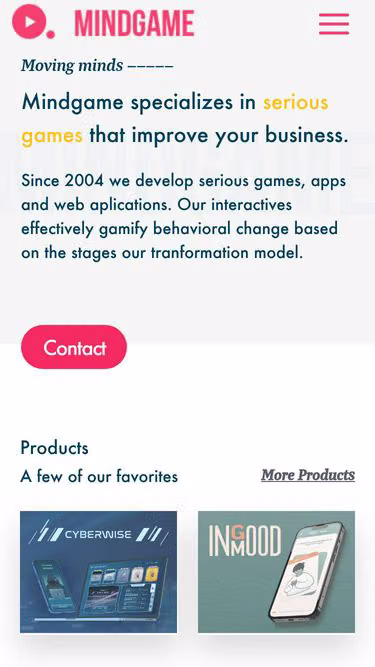 Screenshot of mindgame.nl