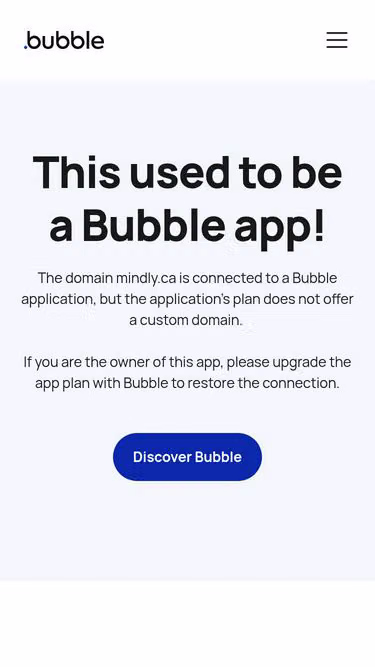 Screenshot of mindly.ca