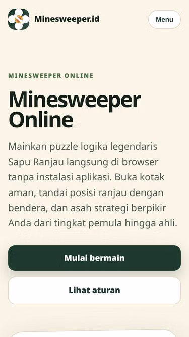 Screenshot of minesweeper.id