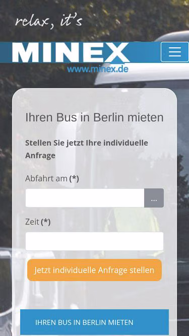 Screenshot of minex.de