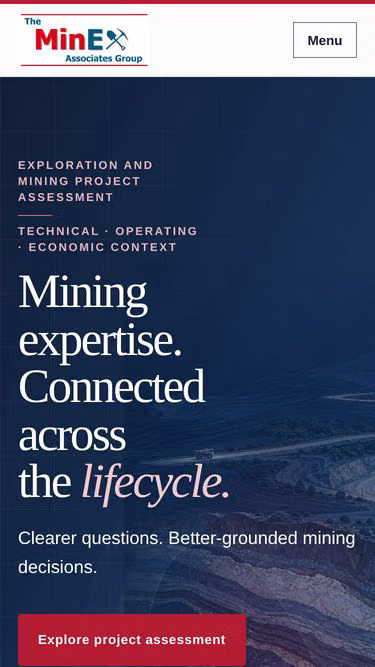 Screenshot of minex.org