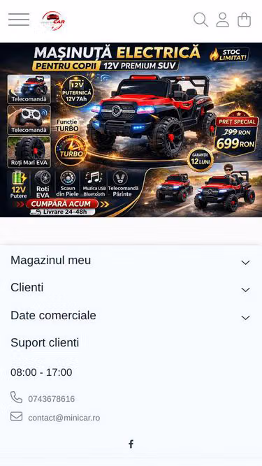 Screenshot of minicar.ro