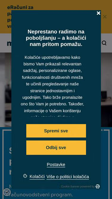Screenshot of minimax.hr