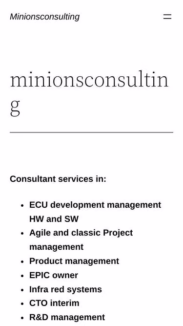 Screenshot of minions.se