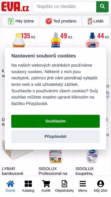 Screenshot of minishop.cz