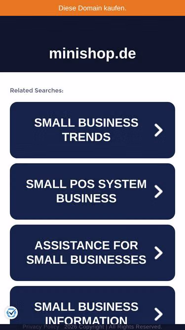 Screenshot of minishop.de