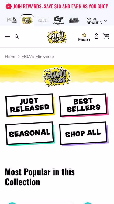 Screenshot of miniverse.com