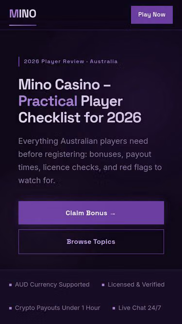 Screenshot of mino-casino.club