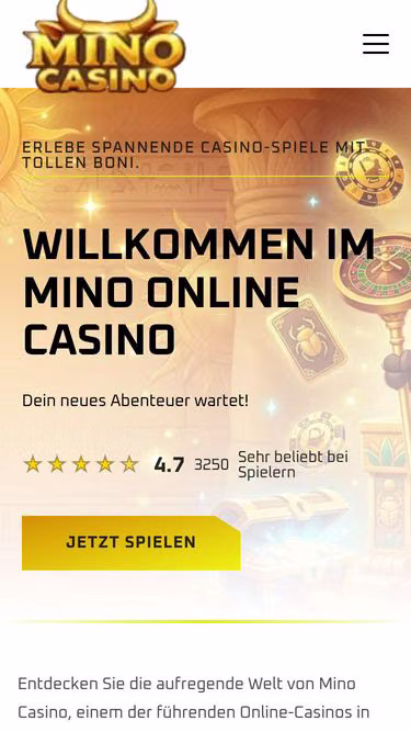 Screenshot of mino-casino.eu