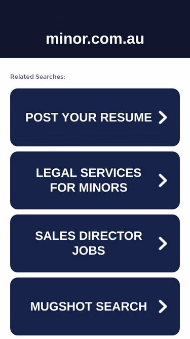 Screenshot of minor.com.au