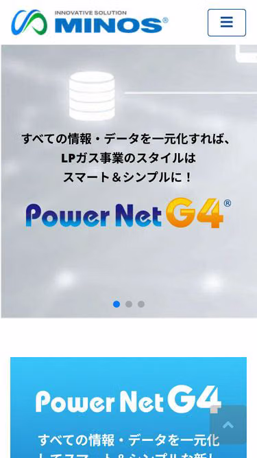 Screenshot of minos.co.jp