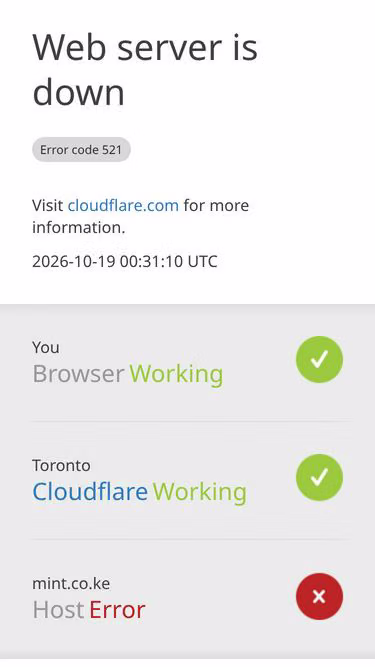 Screenshot of mint.co.ke