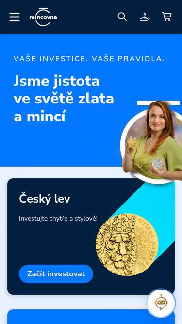 Screenshot of mint.cz