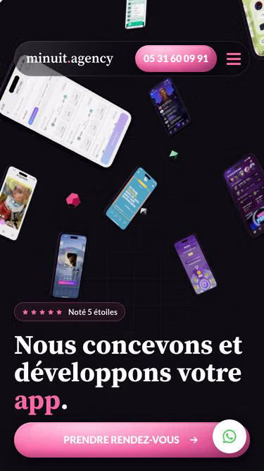 Screenshot of minuit.agency