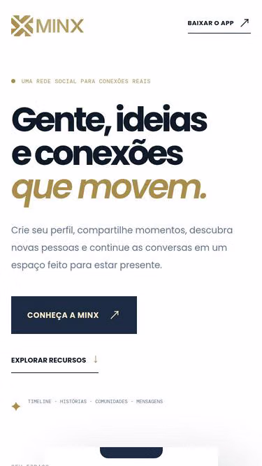 Screenshot of minx.com.br