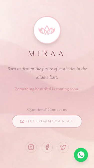 Screenshot of miraa.ae