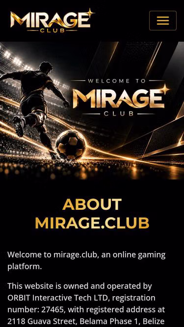 Screenshot of mirage.club