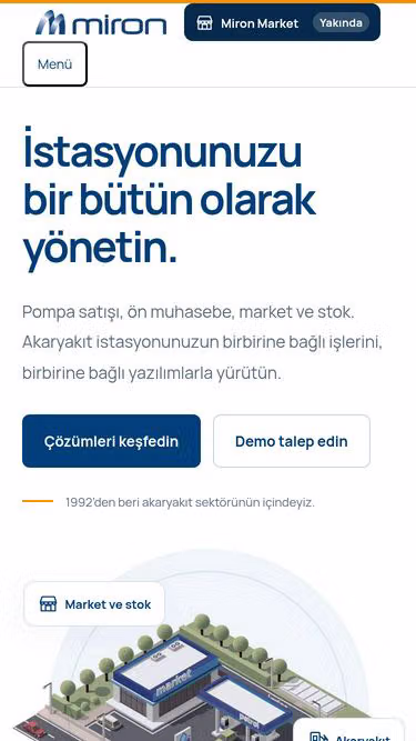 Screenshot of miron.com.tr