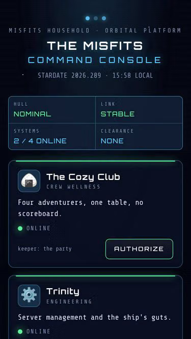 Screenshot of misfit.land
