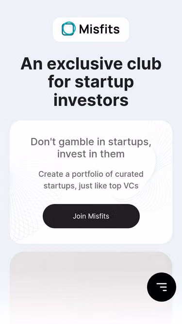 Screenshot of misfits.capital