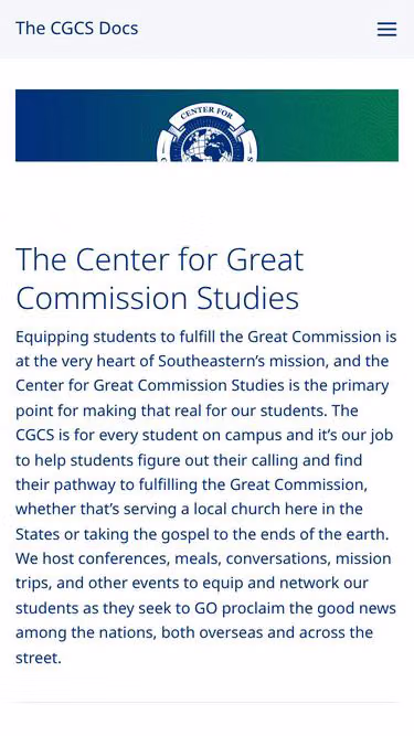 Screenshot of missions.center