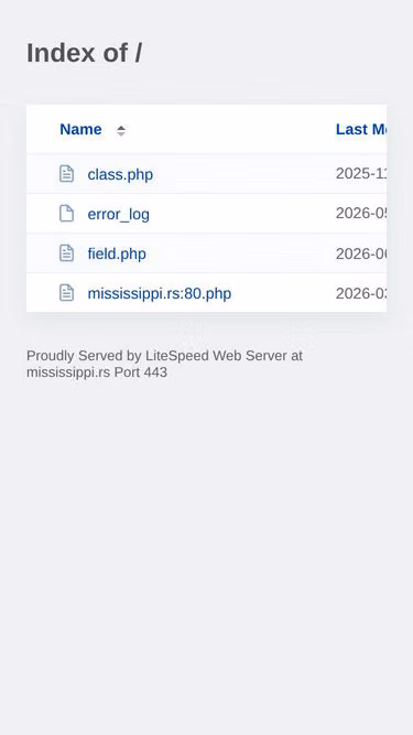 Screenshot of mississippi.rs