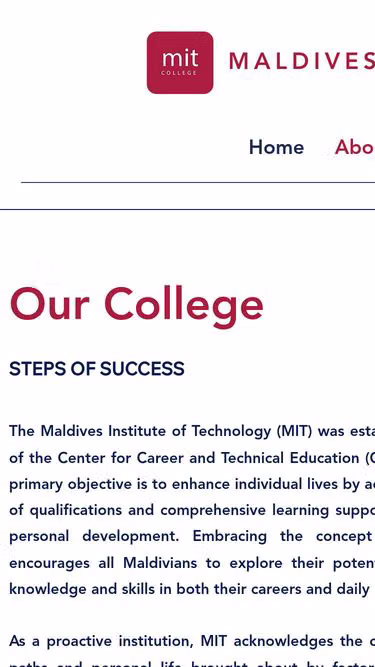 Screenshot of mit.edu.mv