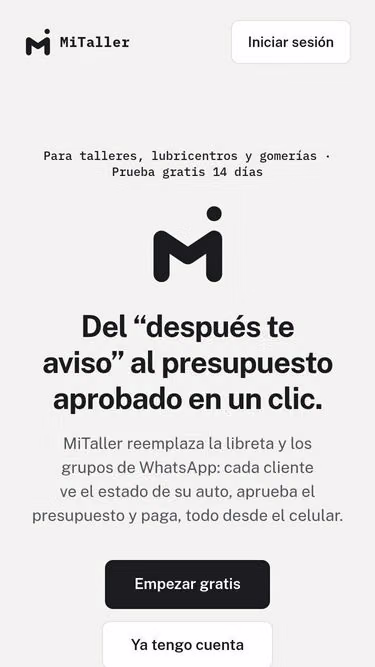 Screenshot of mitaller.net.ar