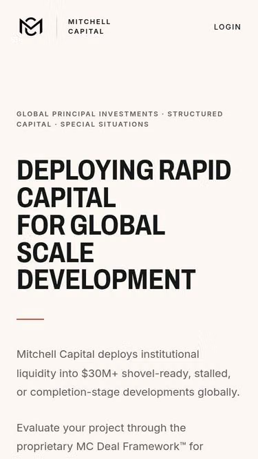 Screenshot of mitchell.capital