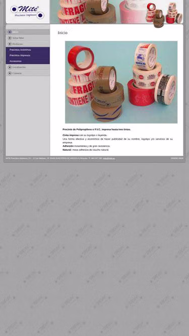 Screenshot of mite.es