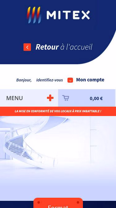 Screenshot of mitex.fr