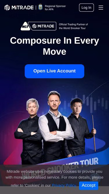 Screenshot of mitrade.com