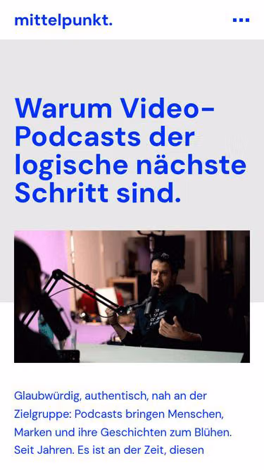 Screenshot of mittel.media