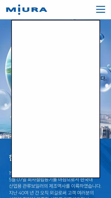 Screenshot of miura.co.kr