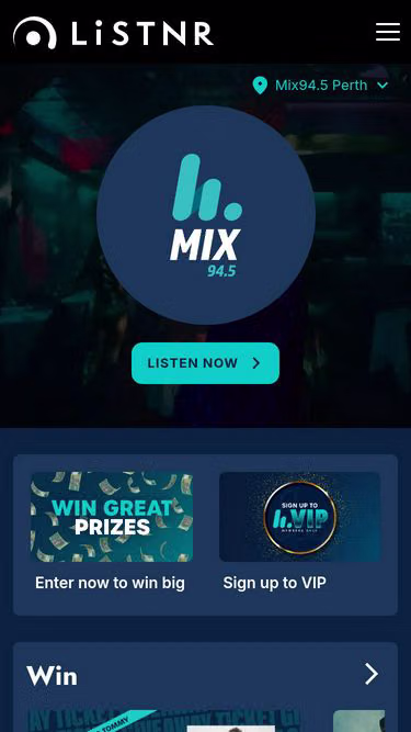 Screenshot of mix.com.au