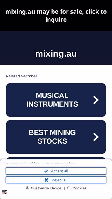 Screenshot of mixing.au