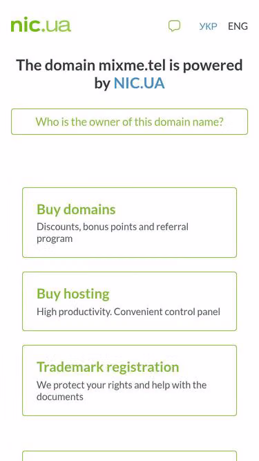 Screenshot of mixme.tel