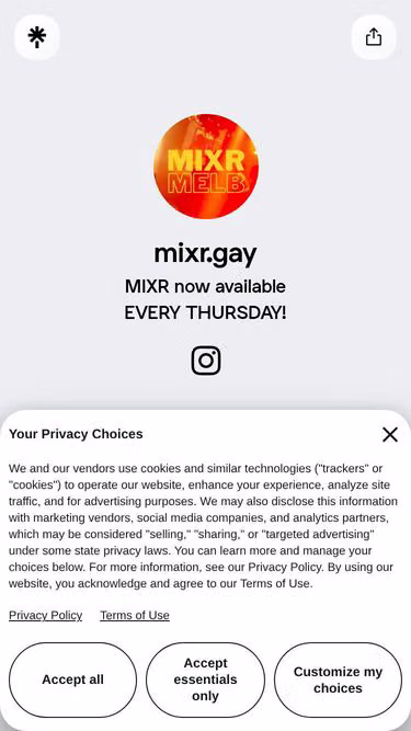Screenshot of mixr.gay