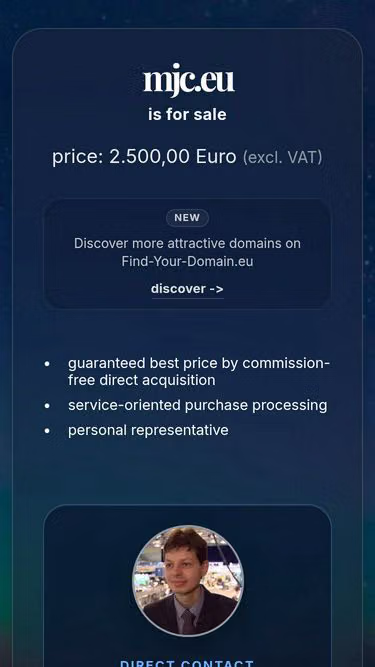 Screenshot of mjc.eu
