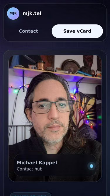 Screenshot of mjk.tel