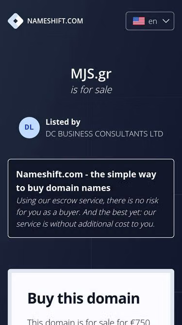 Screenshot of mjs.gr