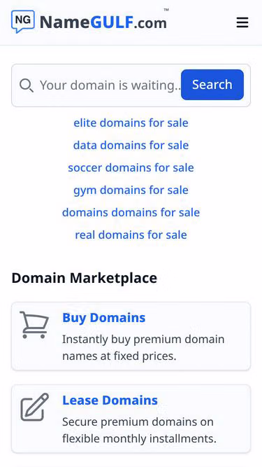 Screenshot of mkt.ng