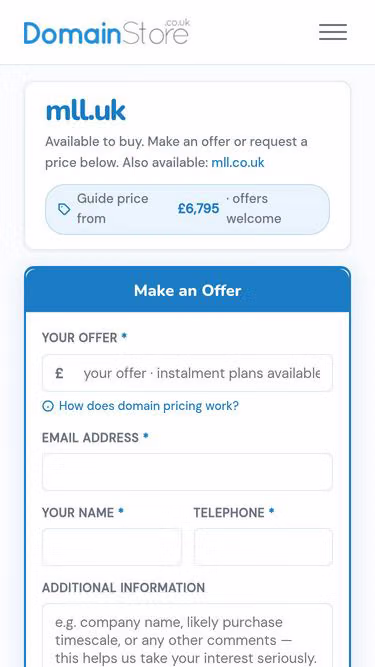 Screenshot of mll.uk
